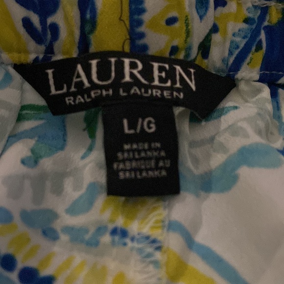 Lauren Ralph Lauren
Paisley Crepe de Chine Wide-Leg Drawstring Pants - Picture 14 of 15